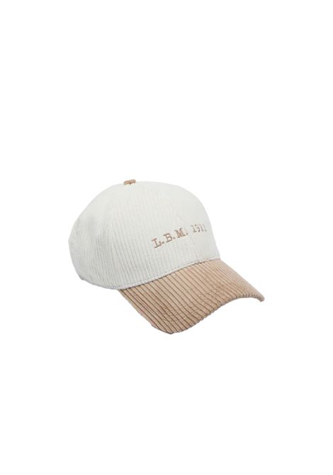 Cappello L.B.M 1911 uomo 678159528 Beige baseball in cotone visiera a contrasto il logo discreto L.B.M. 1911 | Cappelli | 6781595281